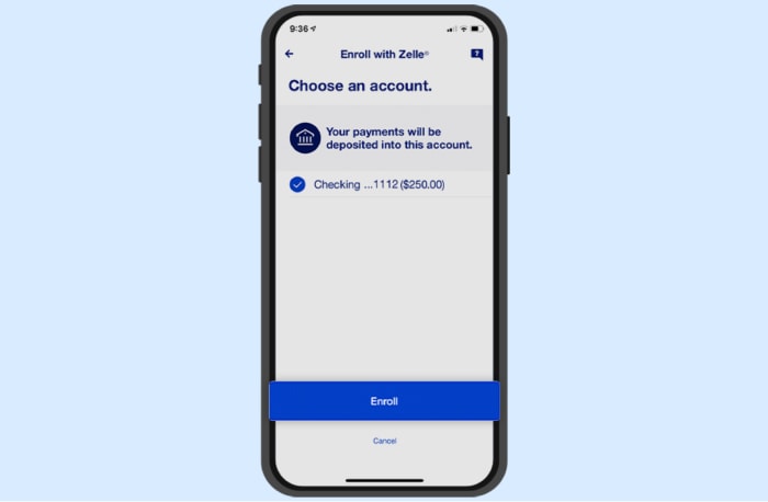 Enroll in Zelle - Connect your account
