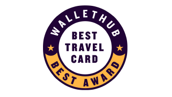 WalletHub award badge for Best Travel Credit Card