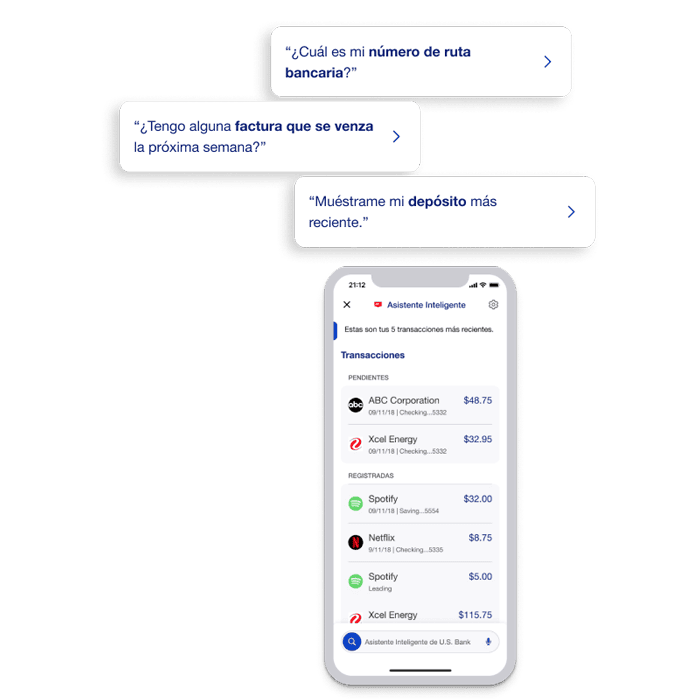 Obtén ayuda bancaria utilizando el Asistente Inteligente de U.S. Bank